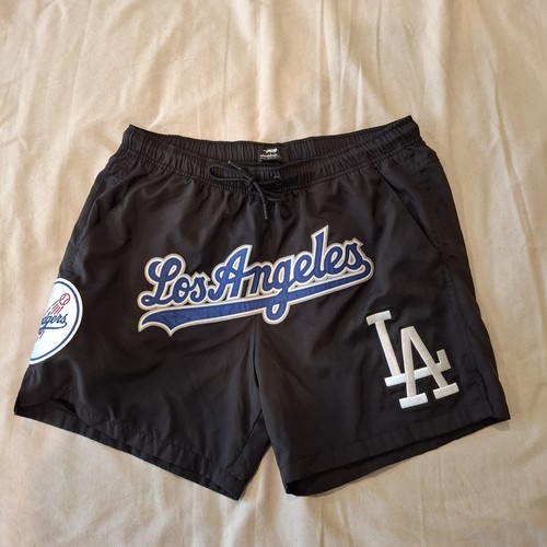 LA Dodgers Pro Standard MLB Shorts Mens Large Black Los Angeles Embroidered