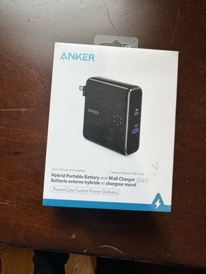Anker PowerCore Fusion Power Delivery Portable Battery Wall Charger 2-in-1 New
