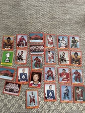 1973-74 Topps 25 miscellaneous Hockey Cards. Cards Are Ex