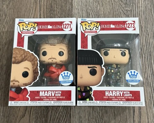Funko Pop! Home Alone - Marv #1271 & Harry #1273 Funko Shop Exclusives