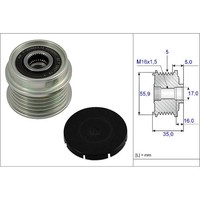 INA 535 0004 10 Generatorfreilauf FüR Audi VW Riemenscheibe Antriebswelle