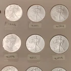 18 U.S. Mint American b 1 oz Silver .999  158 mixed 1993-2021 in binder