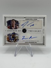 2024 Topps Motif Legends Of The Court Jason Williams Zach Randolph Autos /25 