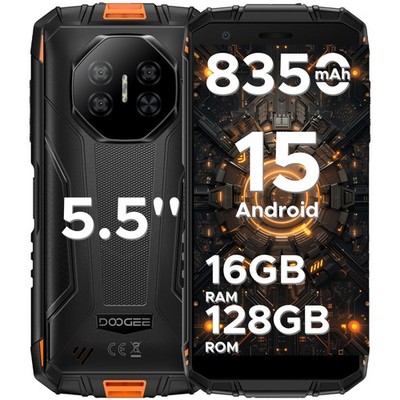 DOOGEE Fire3Pro Android 15 Al Outdoor Handy Ohne Vertrag 16GB+128GB 8350mAh 5,5''
