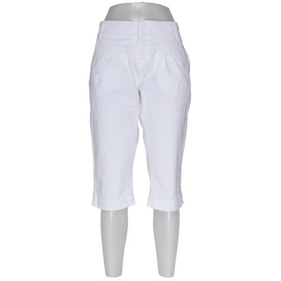 Fresh Made, Dreiviertelhose, Größe: XL, Weiß, Baumwolle/Elasthan, Einfarbig #ZYC