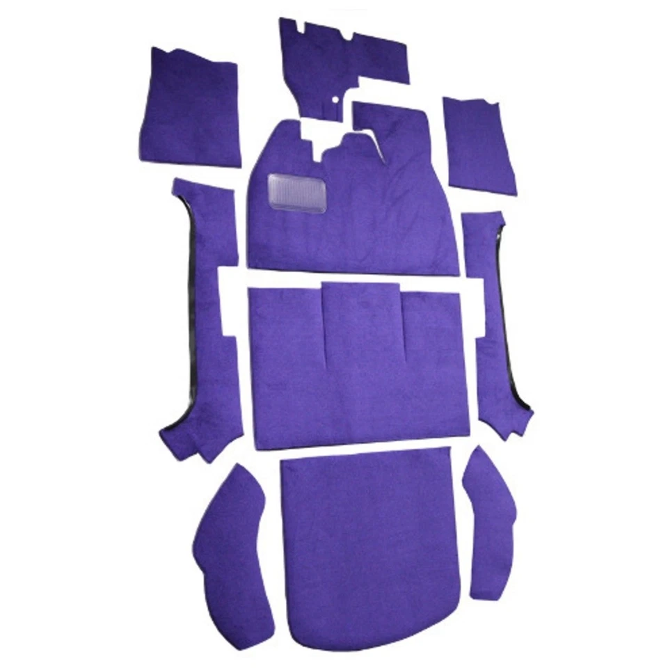 Alfombra para Volkswagen Beetle Convertible 1974-1979 2 puertas moldeada Cutpile 10 piezas Foto 2 de 4