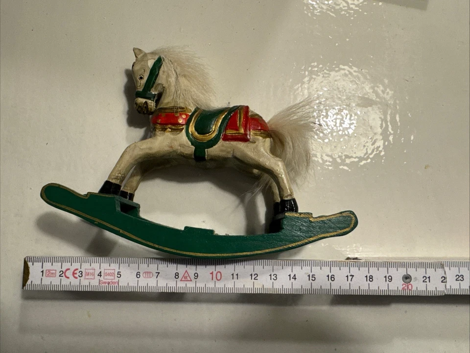 Weihnachts Deko Kleines Schaukelpferd Ponny Hübsch - Bild 4 von 4