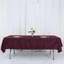 54x96" Polyester RECTANGULAR Tablecloth Wedding Party Entertaining Table Linens