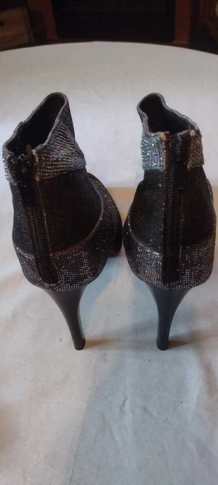 HOT в Голливуде ботильоны, 4» каблуки, блестящий!  9M/B - Изображение 2 из 4