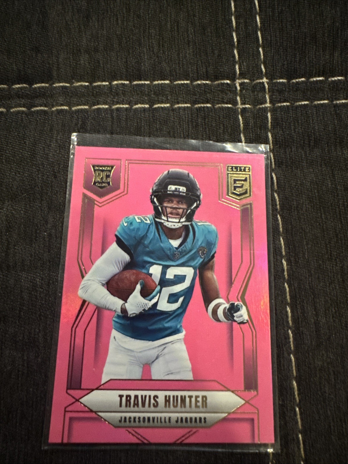 2025 Panini Donruss Elite - Rookies Travis Hunter #114 Pink Ink (RC)