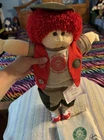 Cabbage Patch Soft sculpture 1990 toddler Boy Camp Cabbage 16 Inch ❤️