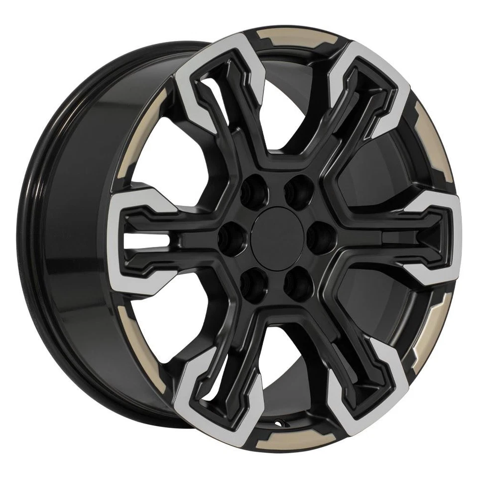 OE Wheels CV65 20x9 Two-Toned Wheels & 275/55R20 Goodyear Tires Set 6X139.7 26ET - Image 3 of 4