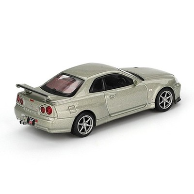 MINI GT NISSAN SKYLINE GT-R R34 V-SPEC II NUR 1/64 MILLENIUM JADE