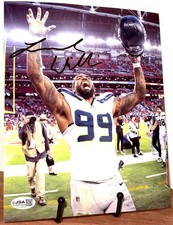 LEONARD WILLIAMS Seattle Seahawks SIGNED 8X10 Photo JSA COA SUPER BOWL LX C