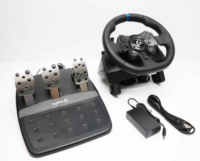 Logitech G923 Racing Wheel and Pedals for PS5, PS4 and PC - Black