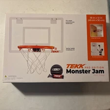 Tekk Pro Edition Monster Jam Mini Hoop 18" x 12" Ball & Pump Nate Item 1540571