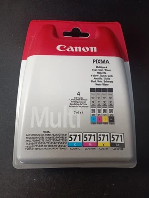 Pack Cartouches d'encres Canon Pixma - lot 571 Cyan Magenta Yellow Black / noir - Photo 1/2