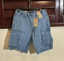 Levi's Mens Denim Carrier Cargo Shorts Size 33” Waist