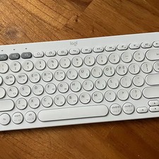 Logitech K380 Bluetooth Wireless Keyboard White Used Official