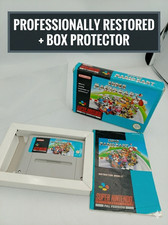 Super Mario Kart Super Nintendo SNES Game Boxed Manual PAL cleaned working