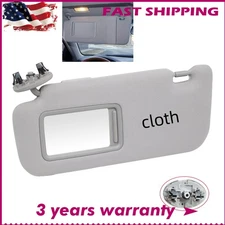 Gray For 2009-2013 Toyota Corolla Left Driver Side Sun Visor Makeup Mirror
