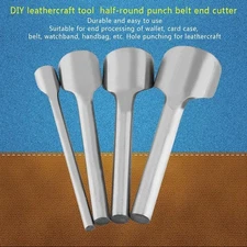 Leather Craft Tools Half Round Punch Strap Belt Wallet End Cutter For Home