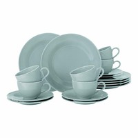 Seltmann Weiden Beat Arktisblau Kaffeeservice 18-Tlg., Geschirr-Set, Porzellan