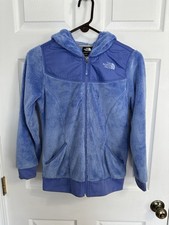 The North Face Full Zip Purple Hooded Sherpa Osito Jacket For Youth Size Large