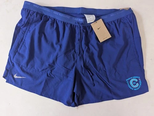 Nike Stride 5" Chicago Marathon HQ4204 539 man blue shorts M L 2XL  Brand New