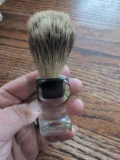 1950s Black & Clear Lucite SHAViNG BRUSH Pure...