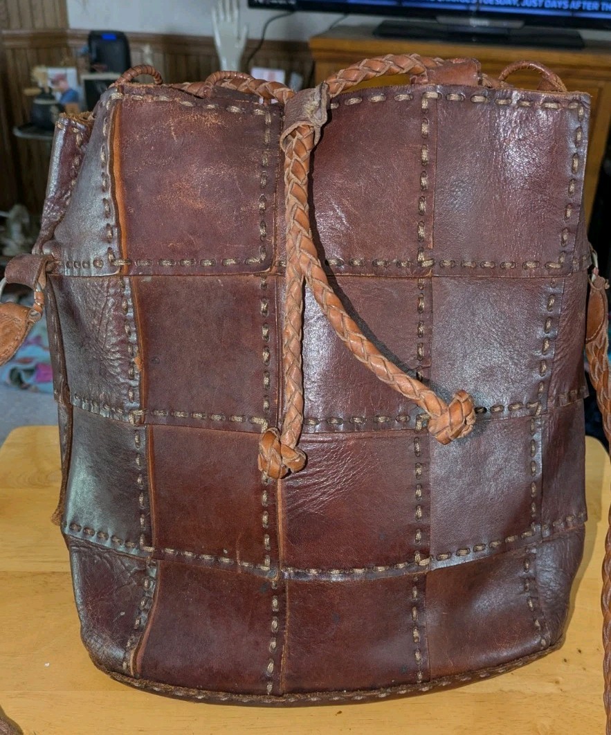 ELLEPI Leather Patchwork LARGE BAG - image 7