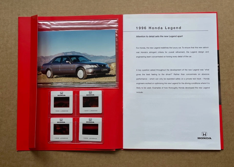 1996 Honda Legend (KA9) Launch Press Pack - Photographs/Slides - Image 4 of 4
