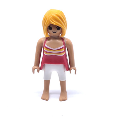 PLAYMOBIL *MODERN * Blonde Frau Top rot Leggins weiß Meer 9233