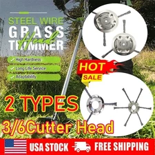 Steel Weed Eater Trimmer Head - Wire Rotary Brush Weed Cutter - Lawn Care