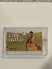 Giannis Antetokounmpo 2018-19 Panini Opulence City of Gold Signatures Auto /49