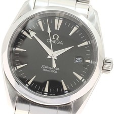 Orologio da ragazzo Omega Seamaster Aqua Terra 2518.50 data quadrante nero quarzo_934736