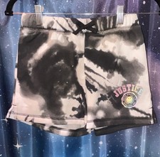 Girls Justice Tie Dye Fleece Shorts Size 10 M Brand New with Tags