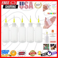 50cc Glue Squeeze Bottle, Precision Tips Applicator Bottles, 5 Pack