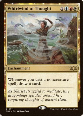 Whirlwind of Thought 311 TDC Commander: Tarkir: Dragonstorm NM