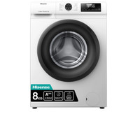 Hisense WF1Q8041BW 8kg 1400 Spin, Steam Washing Machine - White