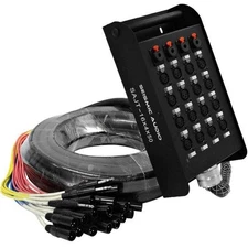 SAJT-16x4x50 - 16 Channel XLR 50' Snake Cable (TRS Returns)