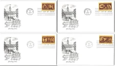 US #1456-1459 FDC, 1972, Artmaster, Set of 4