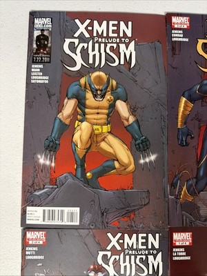 X-Men Prelude To Schism #1 2 3 4 Marvel Comics Lot Run Set VF *X10