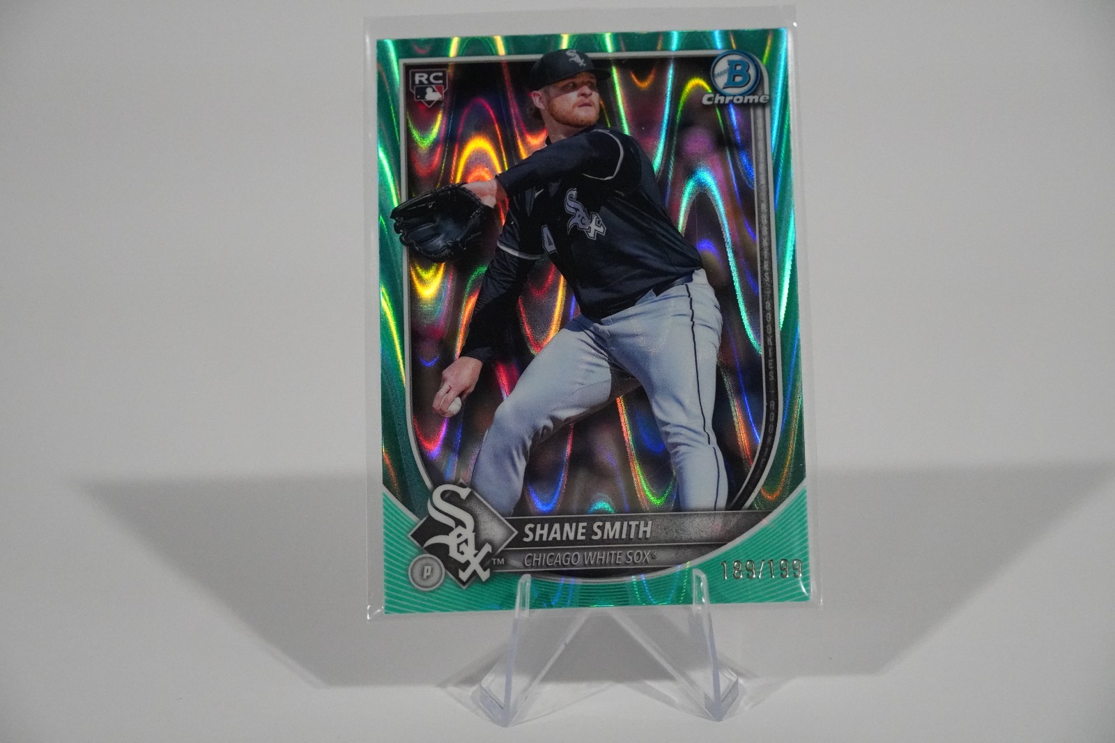 #52 Shane Smith 2025 Bowman Chrome - Aqua Raywave #/199