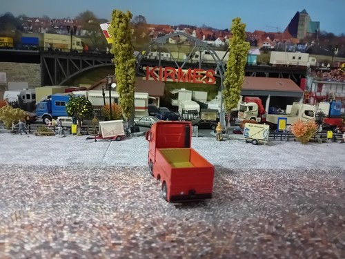 kirmes oder schausteller herpa mercedes lkw - Bild 4 von 5