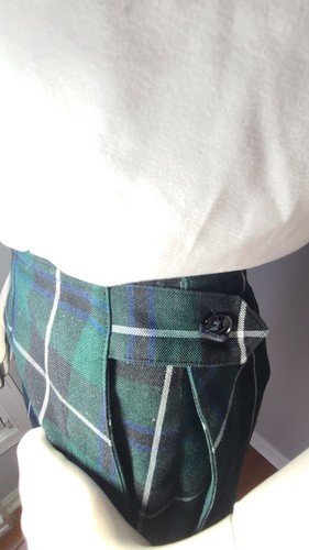 Flynn O'Hara Girl's Size 12 School Uniform Skirt/Skort Blue Green Plaid - Picture 5 of 9