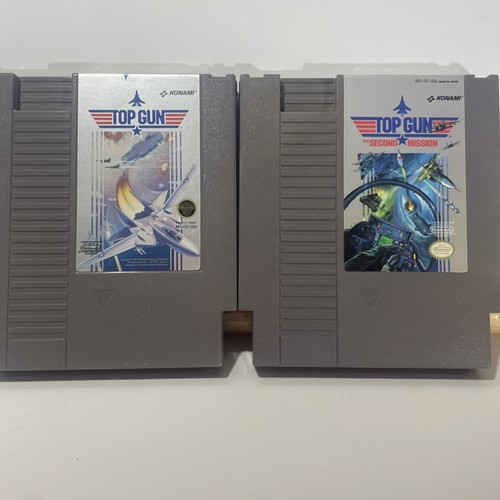 Nintendo NES Games Konami Top Gun & Top Gun The Second Mission (Original)