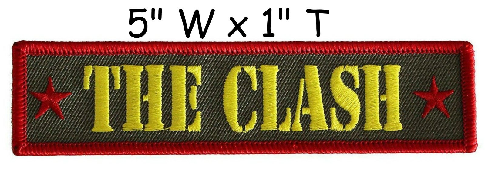 THE CLASH - LOGOTIPO DEL EJÉRCITO - PARCHE BORDADO - TOTALMENTE NUEVO - BANDA DE MÚSICA 4255