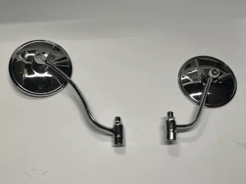 1949-1967 VW Bug Beetle Round Shaped Door Mirror SET Left & Right Chrome (PAIR)