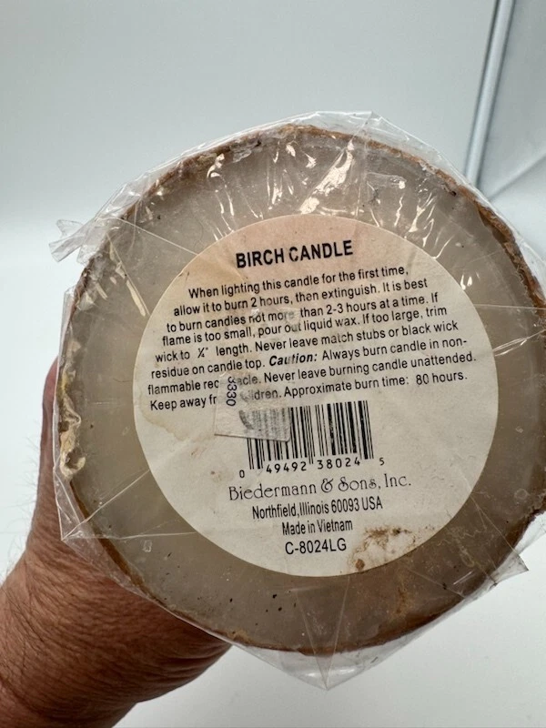 Vela de abedul Biderman & Sons 9" Foto 4 de 4